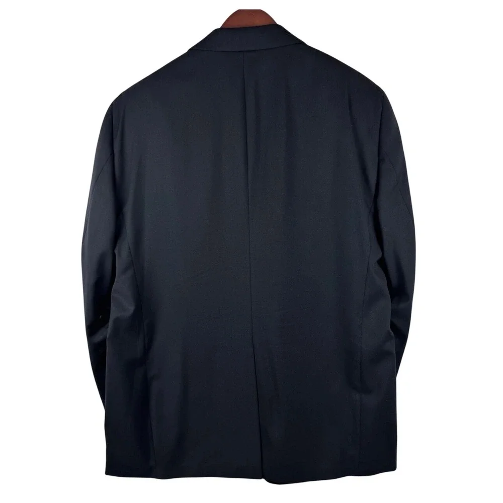 John W. Nordstrom Tuxedo Jacket Men 46R Black Wool Peak Lapel Satin Trim Canada